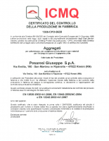 Certificato CE Aggregati ICMQ 2010