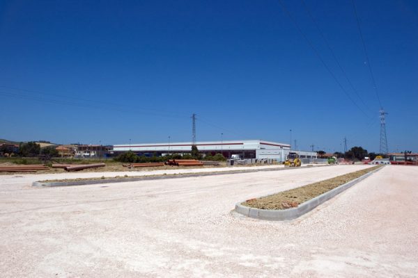 Documentazione fotografica realizzazione marciapiedi Zona Artigianale Sant'Angelo in Lizzola      ( PU )