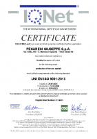 Certificato ISO 9001 Prod. CGB IQNet 2021-2024 n. IT-16675